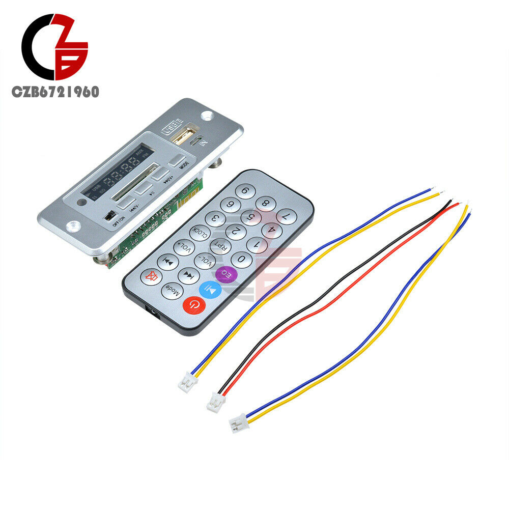 Mini 5V MP3 Decoder Board Bluetooth Controller Remote Amplifier 2*3W 3.6-5V