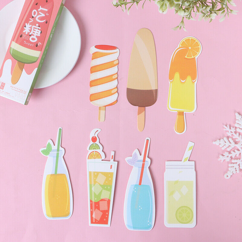 30pcs eating sugar shaped hand-painted bookmark sweets drink ca.l8