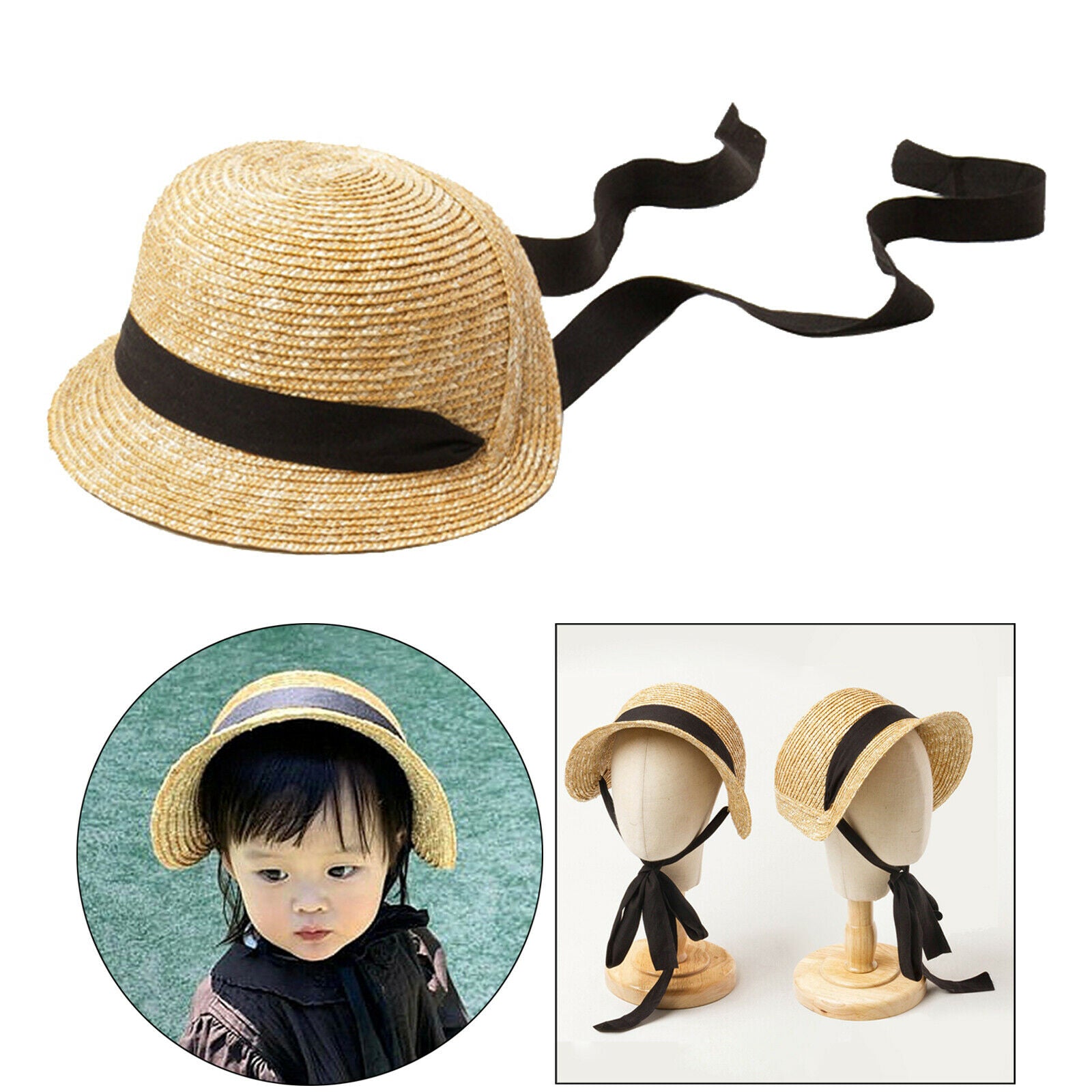 Straw Hat Sun Protection Summer Sun Hats Outdoor Travel Caps Photo Props