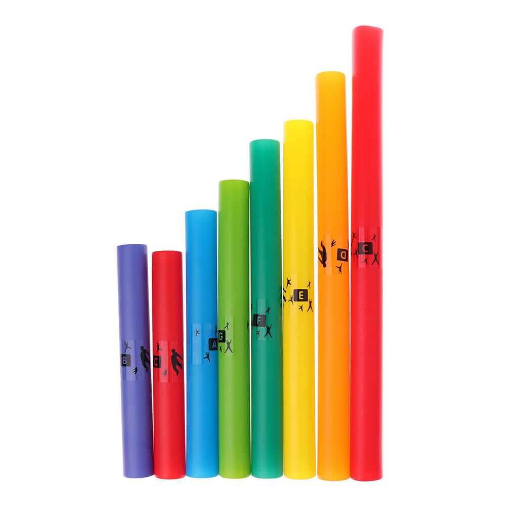 Plastic Percussion Musical Tube for Music Enlightment Instrument 8 Tones