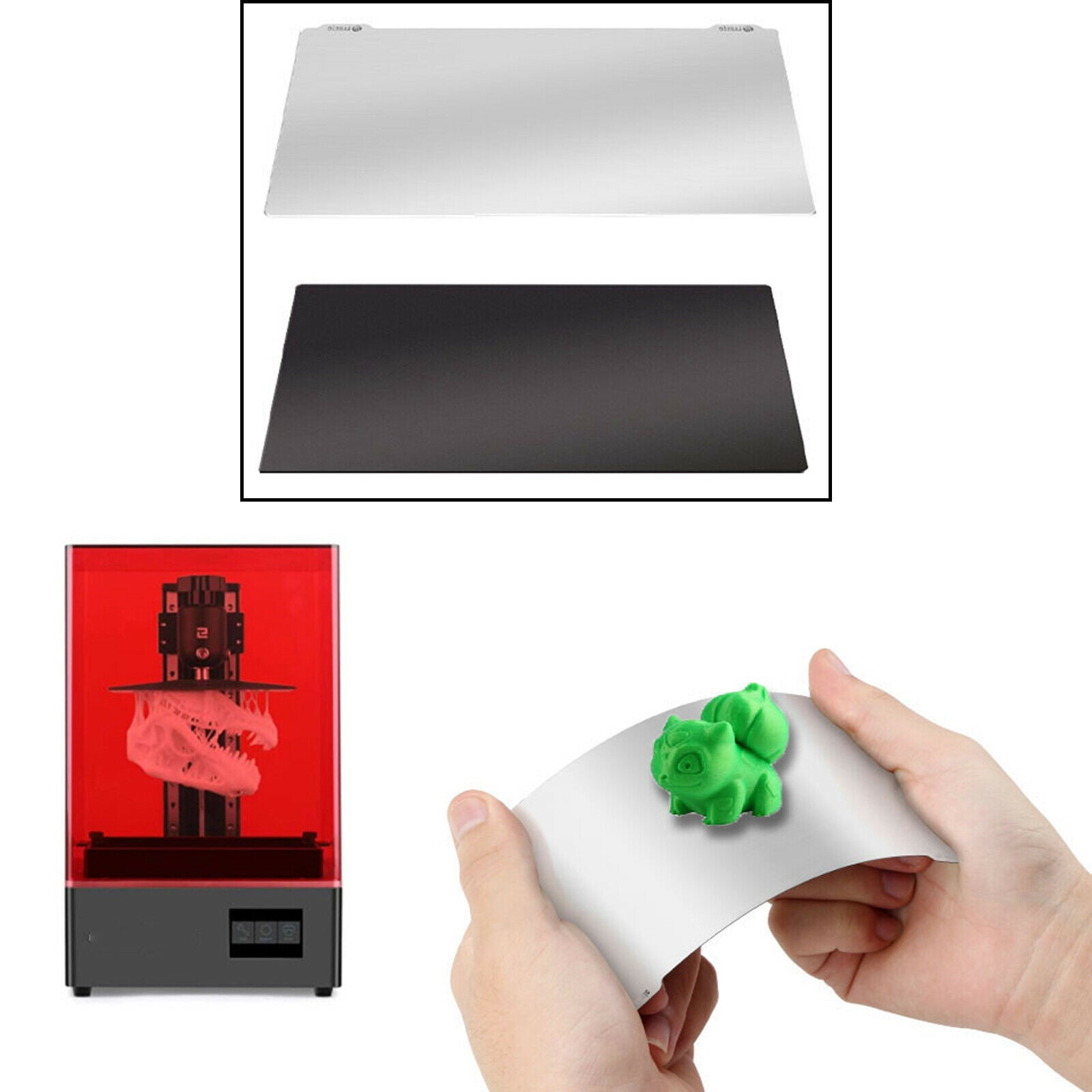 196X126mm SLA/DLP Light-Cured Flex Plate Magnetic Sheet Kit Upgrade Parts