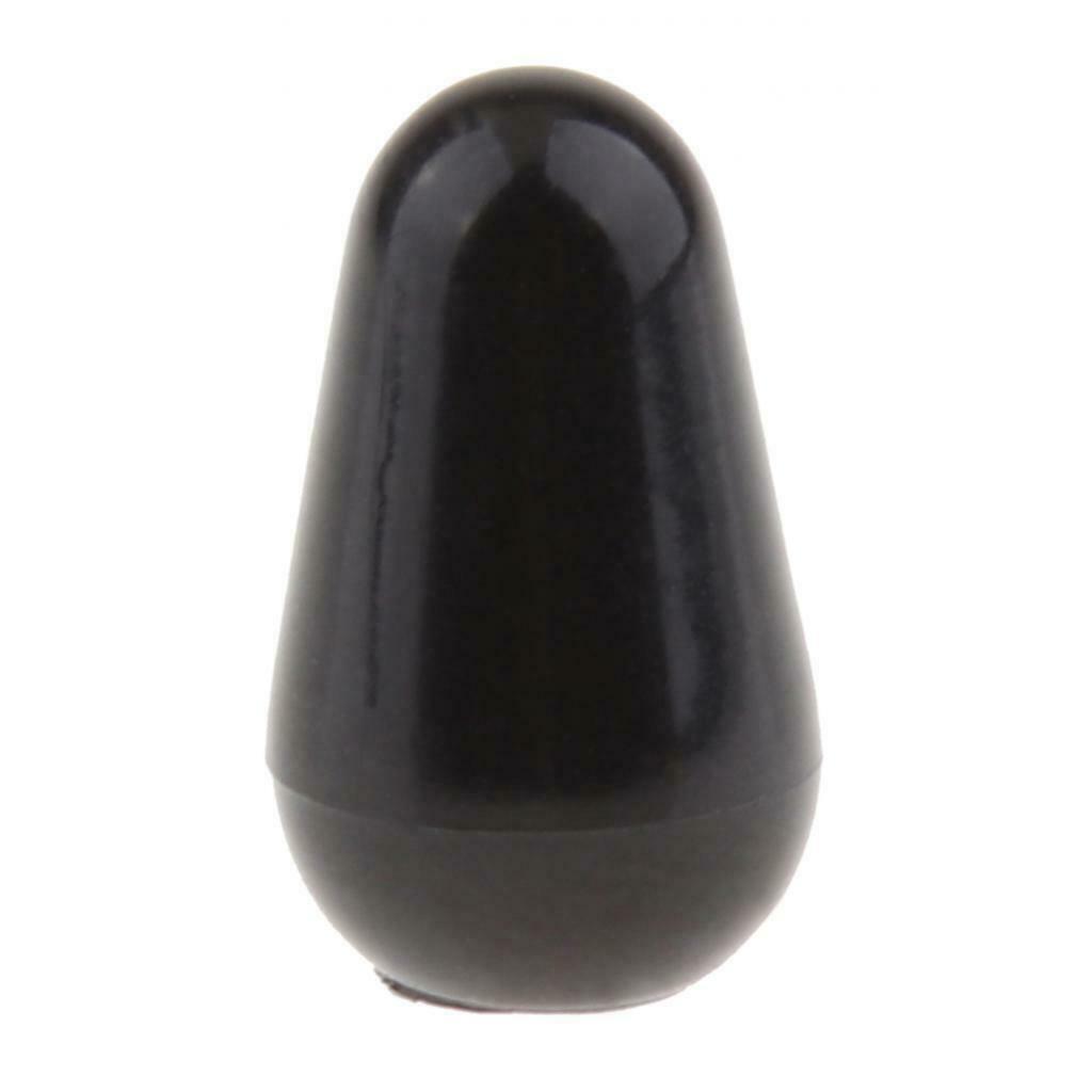 Electric Guitar Toggle Switches Knobs Tip Cap Buttons  Black