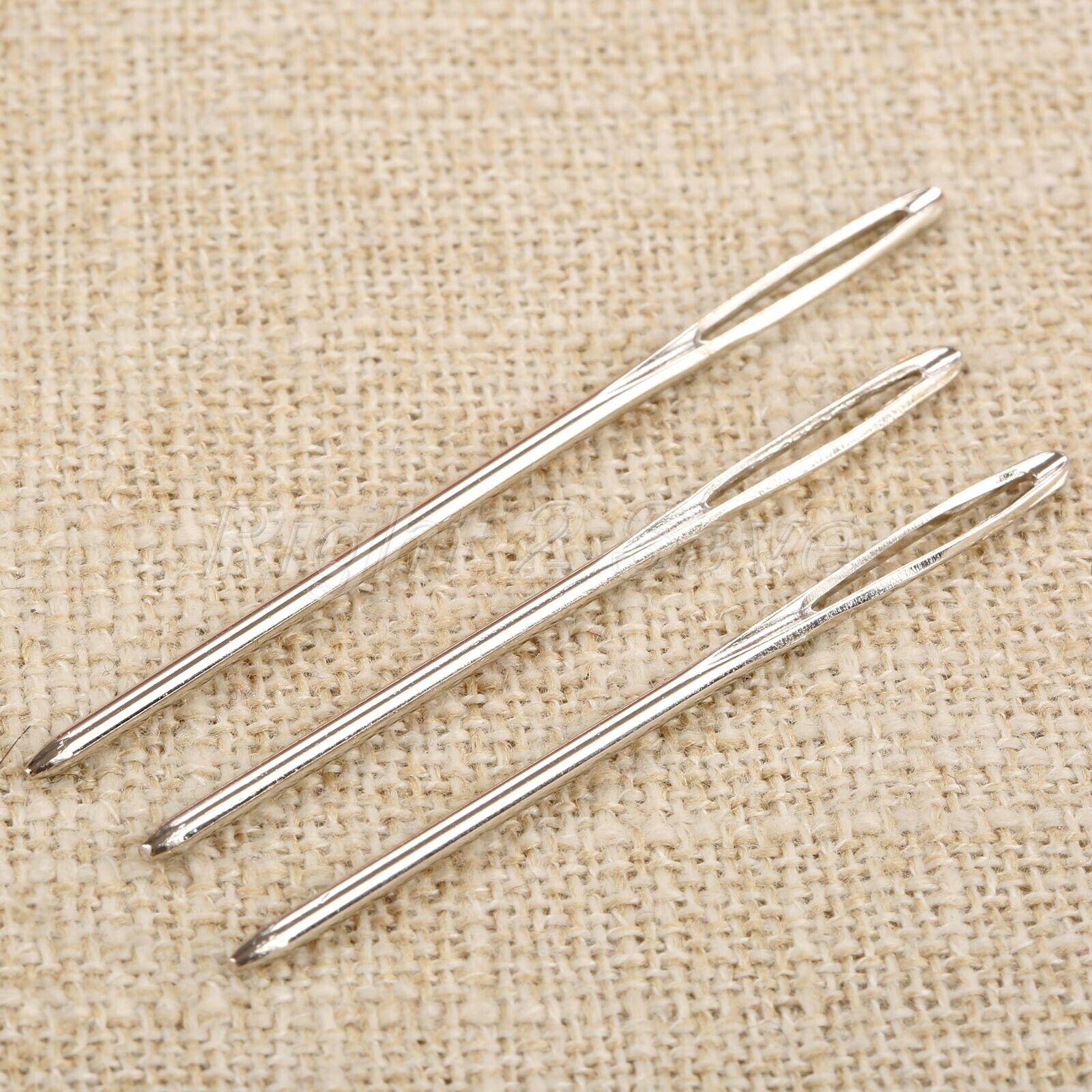 9pcs Large-eye Stainless Steel Sewing Cross Stitch Blunt Needles 3 Size +Bottle