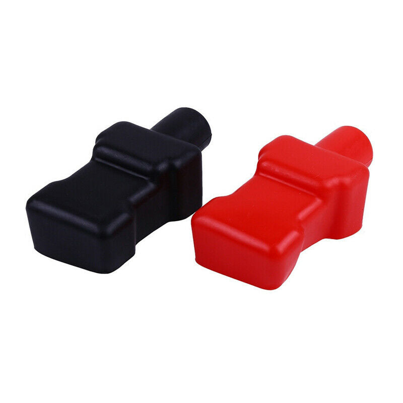 2pcs Car Battery Terminal Insulator Wire Connectors Cap Covers Protector Rubber