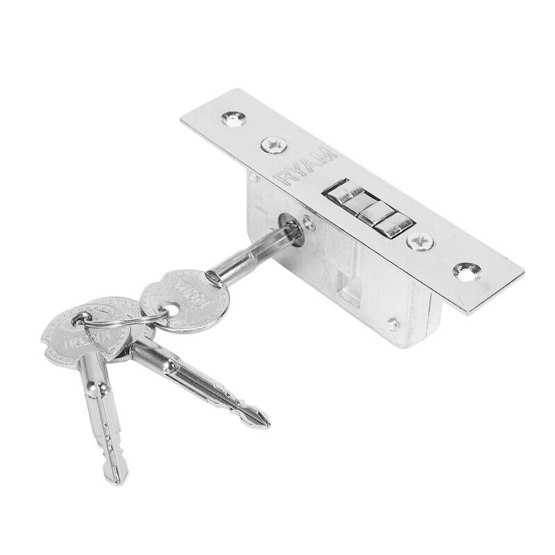Invisible/Door Lock, Sliding Door Hook Lock, Alloy Lock Body, e Glass Door, StS2
