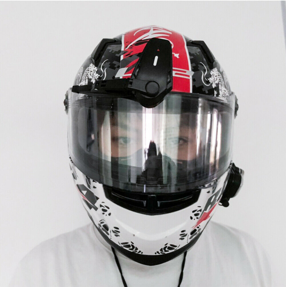 Universal Motorcycle Helmet Wiper Electric Wiper Compatible with Most Visor