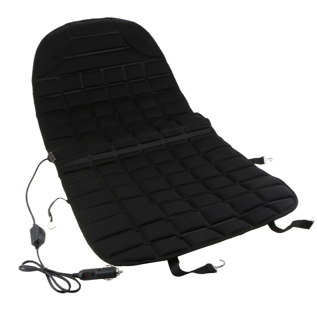 Vehicle Heating Cushion Heated Car Rear Seat Electric Warmer Cover Winter Fiber