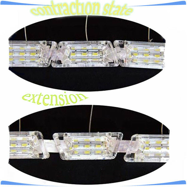 2PCS 12V Dual Tearful Eyes LED Light Turn Signals Daytime Running Lights Pretty
