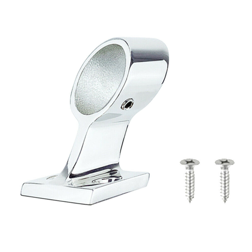 316 Stainless Steel Marine Boat Yacht Hand Rail Fitting Square Base Left End