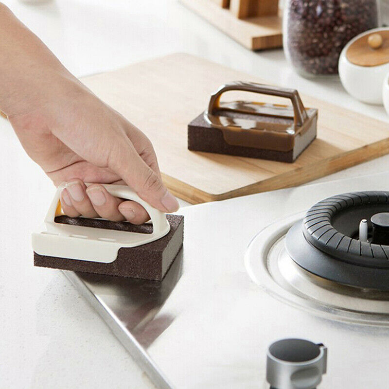 Magic Carborundum Sponge Melamine Emery Sponge Pot Brush for Removeing Rust