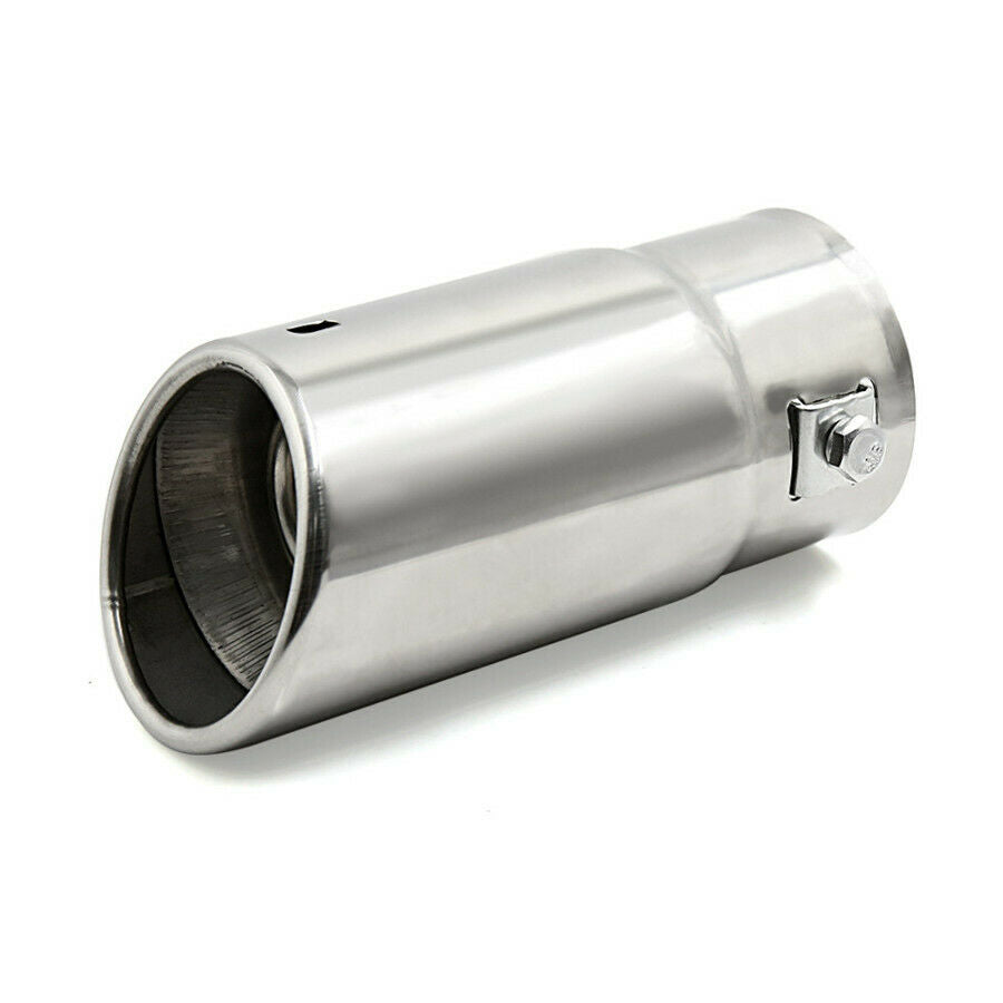 58mm Universal Car Bevel Exhaust Pipe Tip Muffler Stainless Steel Tail Tube USA