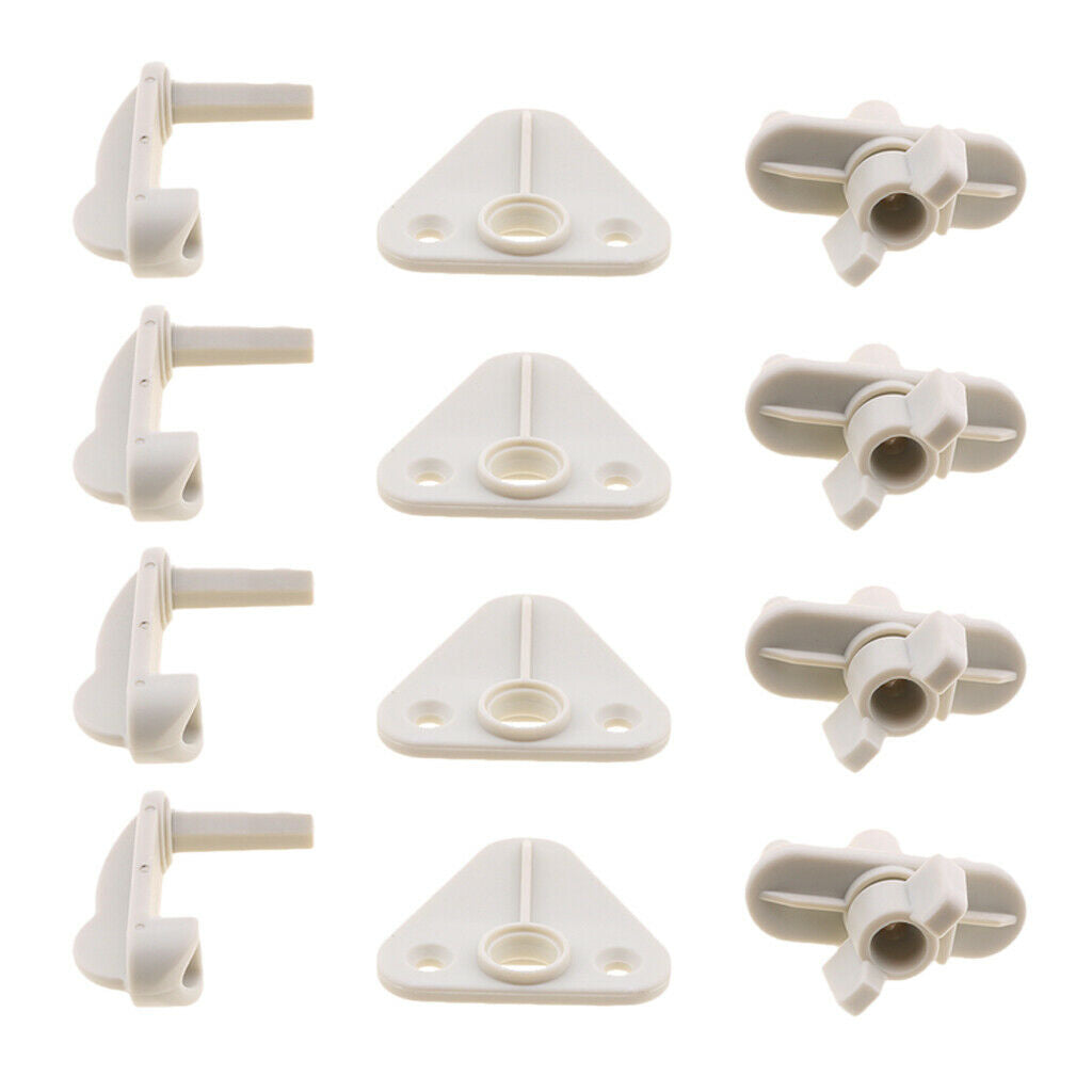 4pcs Gray Pontoon Boat Door Latch for 1 "1-1 / 8" and 1-1 / 4 Tubes