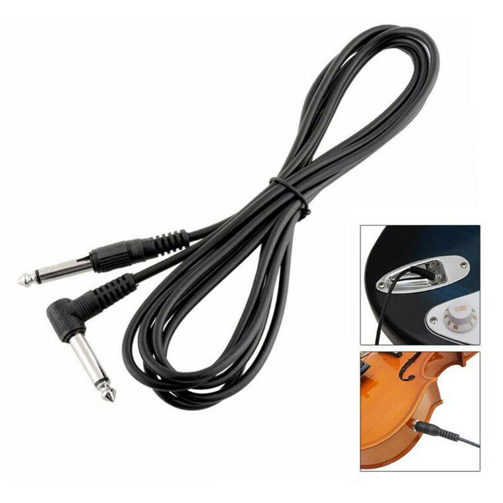 1pc  1/4" 6.35mm Audio Cable For Electric Guitar Bass Noise Reduction