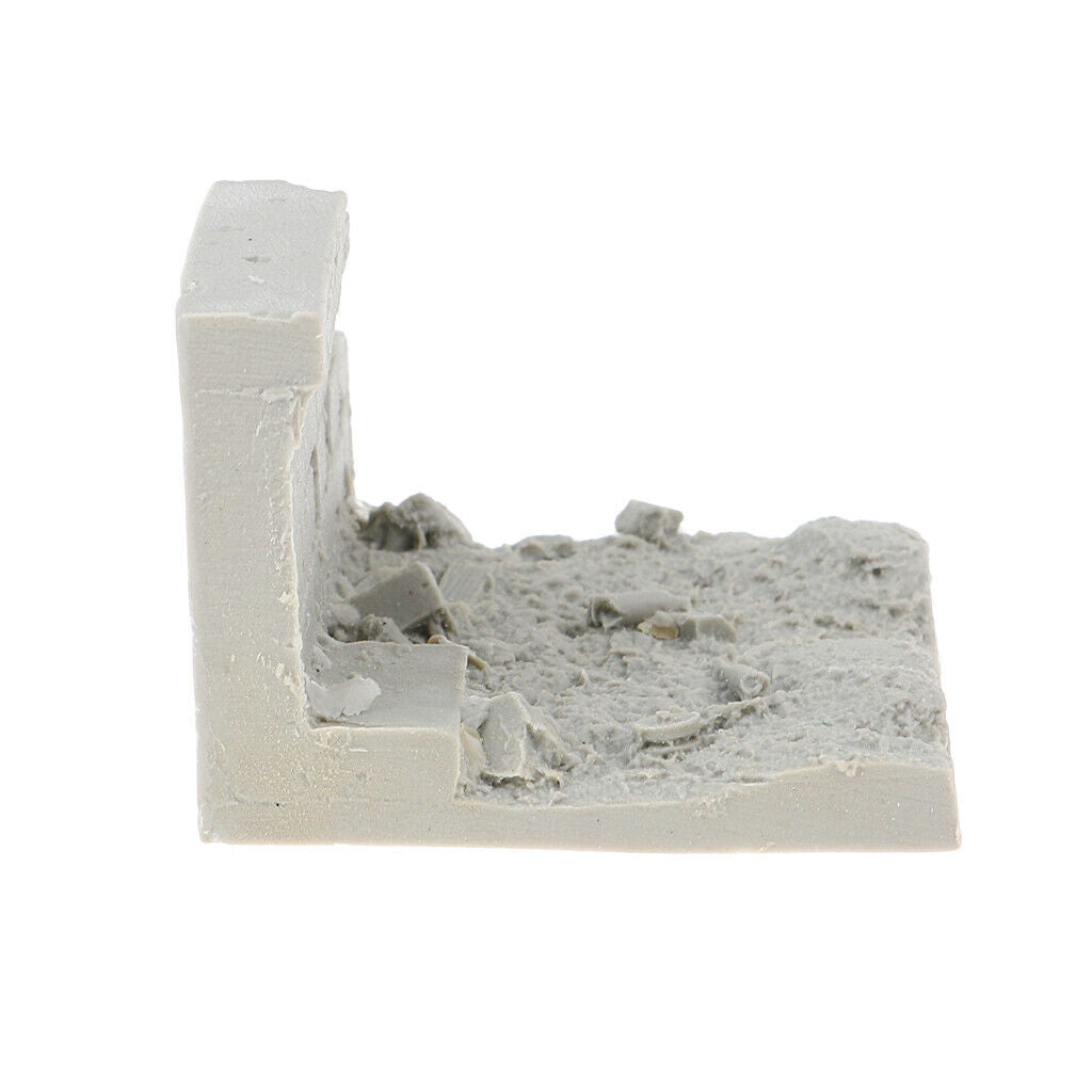 1/35 Scale Soldier War Battlefield Ruins Wall Minaiture for Sand Table Building