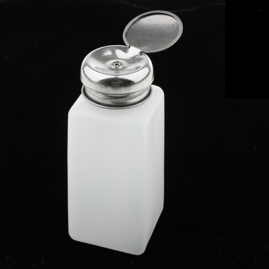 4x Pump Dispenser Liquid Alcohol Makeup Remover Press Push Down Bottle 250ml