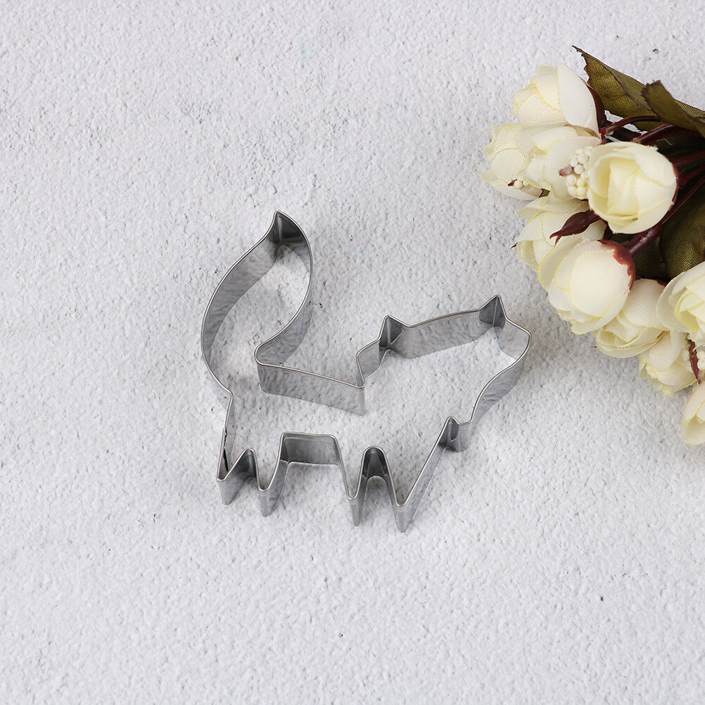 Stainless Steel fox Animal Cookie Cutter Cake Decoration Baking Mold ToolsUE Lt