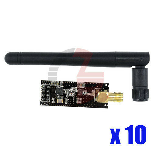 10x NRF24L01+PA+LNA SMA Antenna Wireless Transceiver Communication Module 2.4G