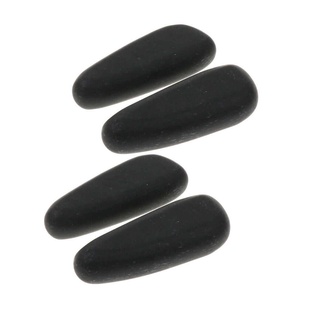 4 Pieces Massage Stone - Black Natural Basalt Stone for SPA Hot & Cold Stones