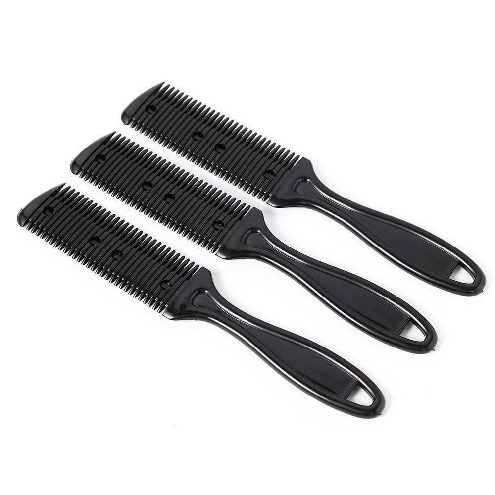 3 PCS Hair Brush Cutter Comb Beard Trimmer Cut Thinning Slice Hair Shaper Razor