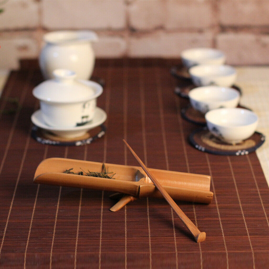 2pcs/set Bamboo Tea Scoop Tea Needle Teaware Tea Ceremony Accessory