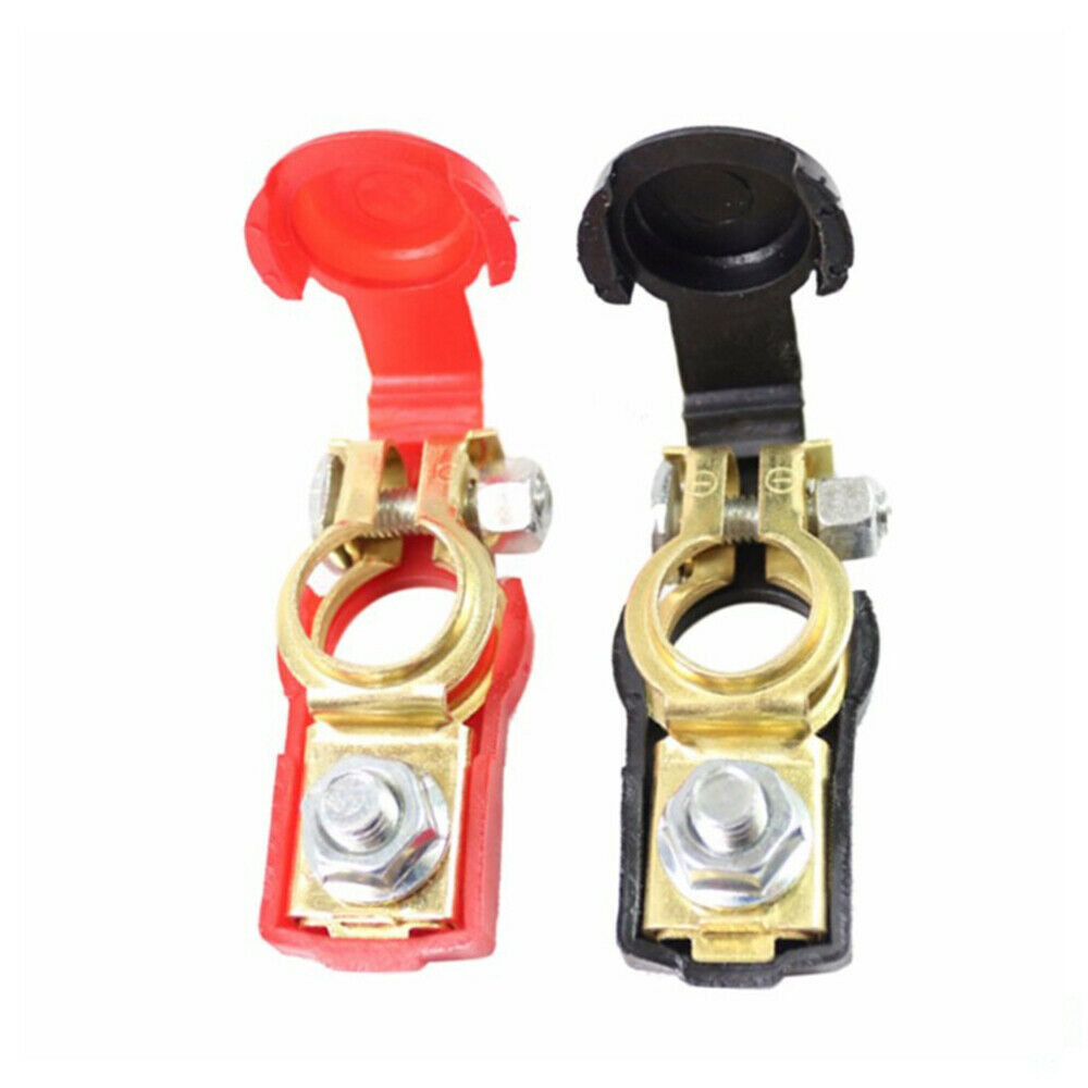 1 Pair Black Red 12V Car Battery Quick Release Battery Terminal Connector Clamps