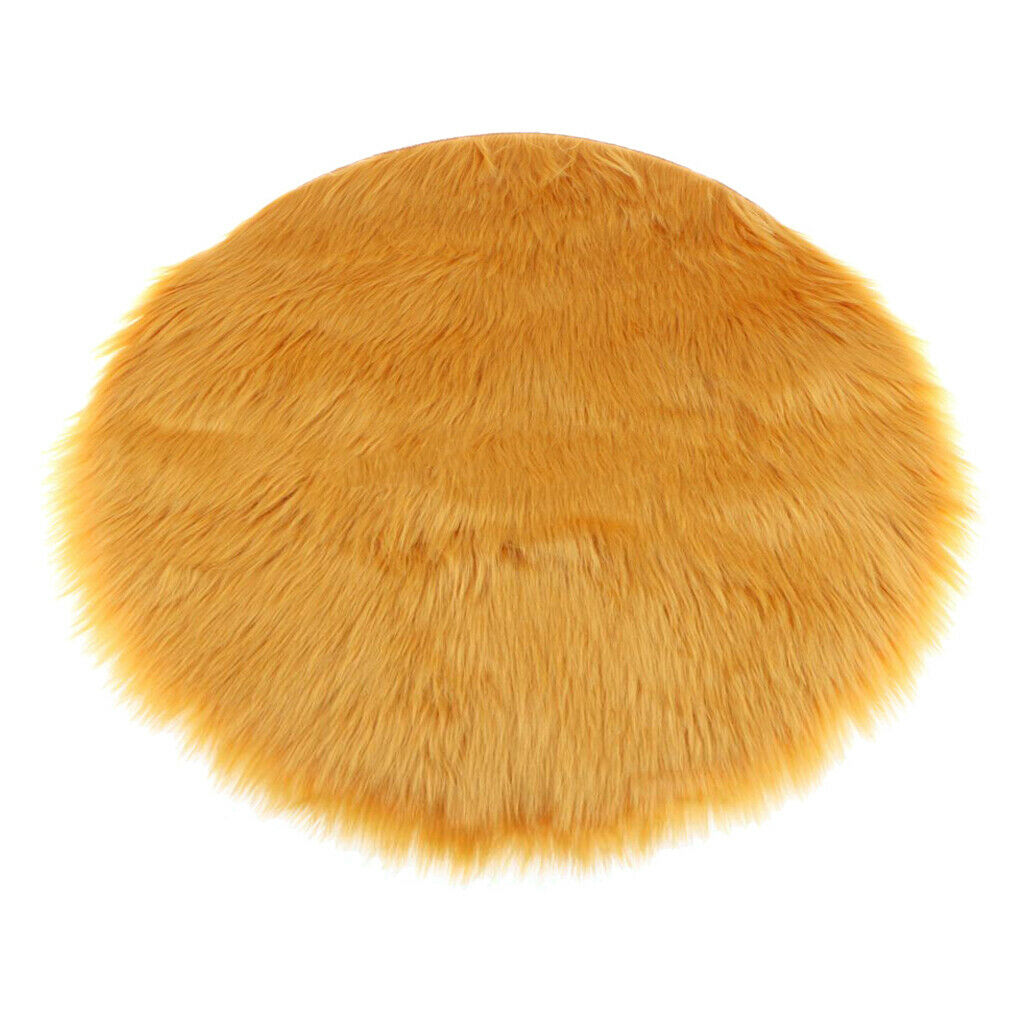 Soft Artificial Sheepskin Stool Seat Pad Cushion Mat Pad Carpet 12inch
