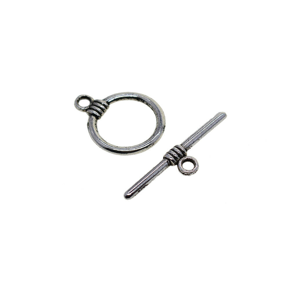 50 Set Toggle Clasp Pendants For Jewelry DIY Making Accessories