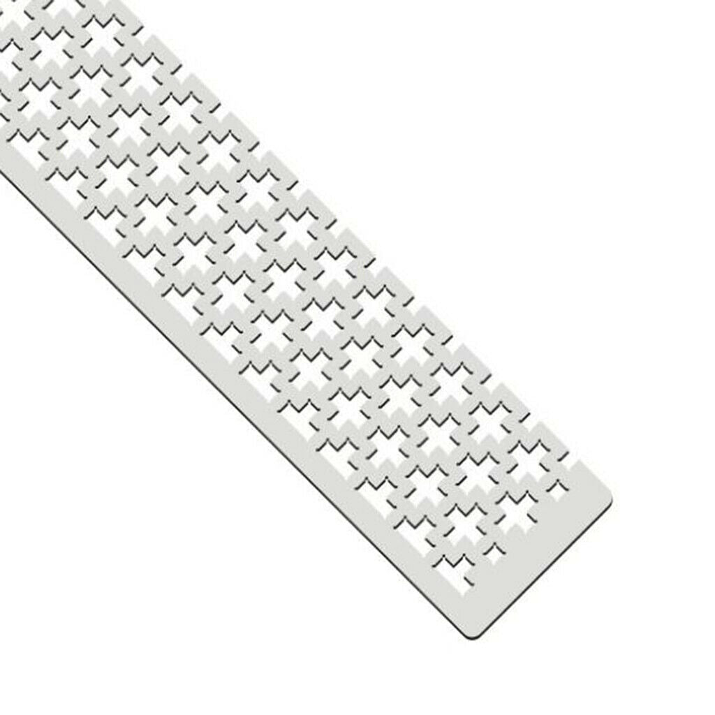 2x DIY 5D Diamond Painting Ruler Cross Embroidery Stainless Steel Ruler