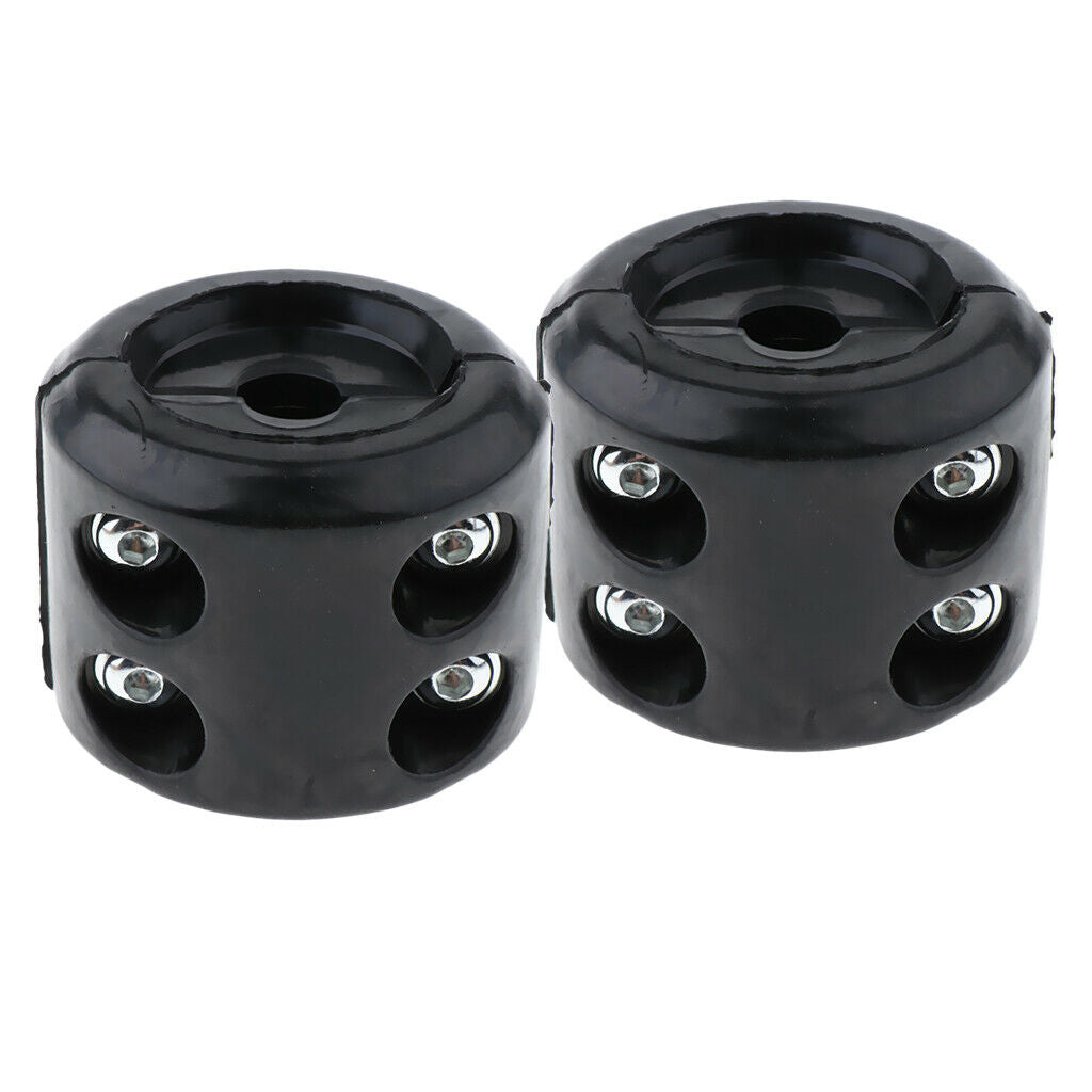 2x Winch Cable Stopper Rubber Rope Line Stop Hook Saver with Wrench for ATV UTV