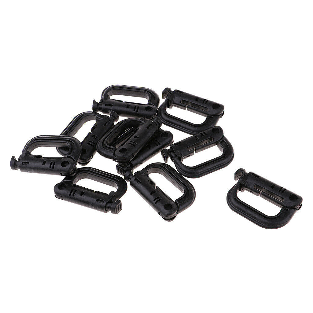 20pcs Keychain  Locking Buckle Carabiner Climbing Hook Attachment