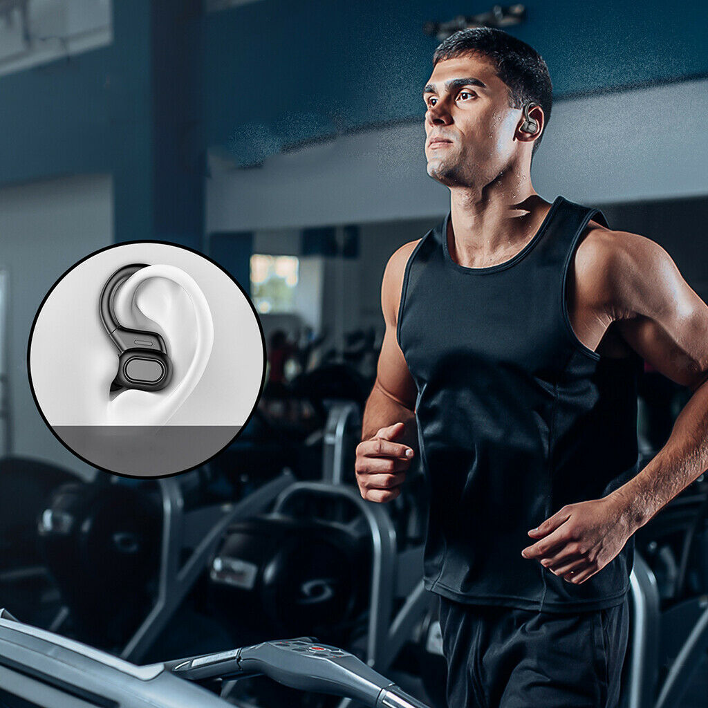 LED Display Bluetooth Eartips Headsets Sports Earphones Over Ear Sweatproof