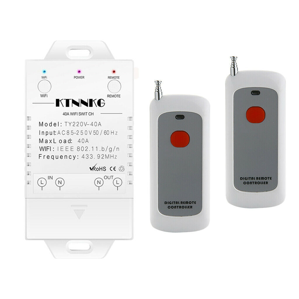 Smart Pump Switch Water Heater Timer Wi-Fi Remote Control Switch 4000W