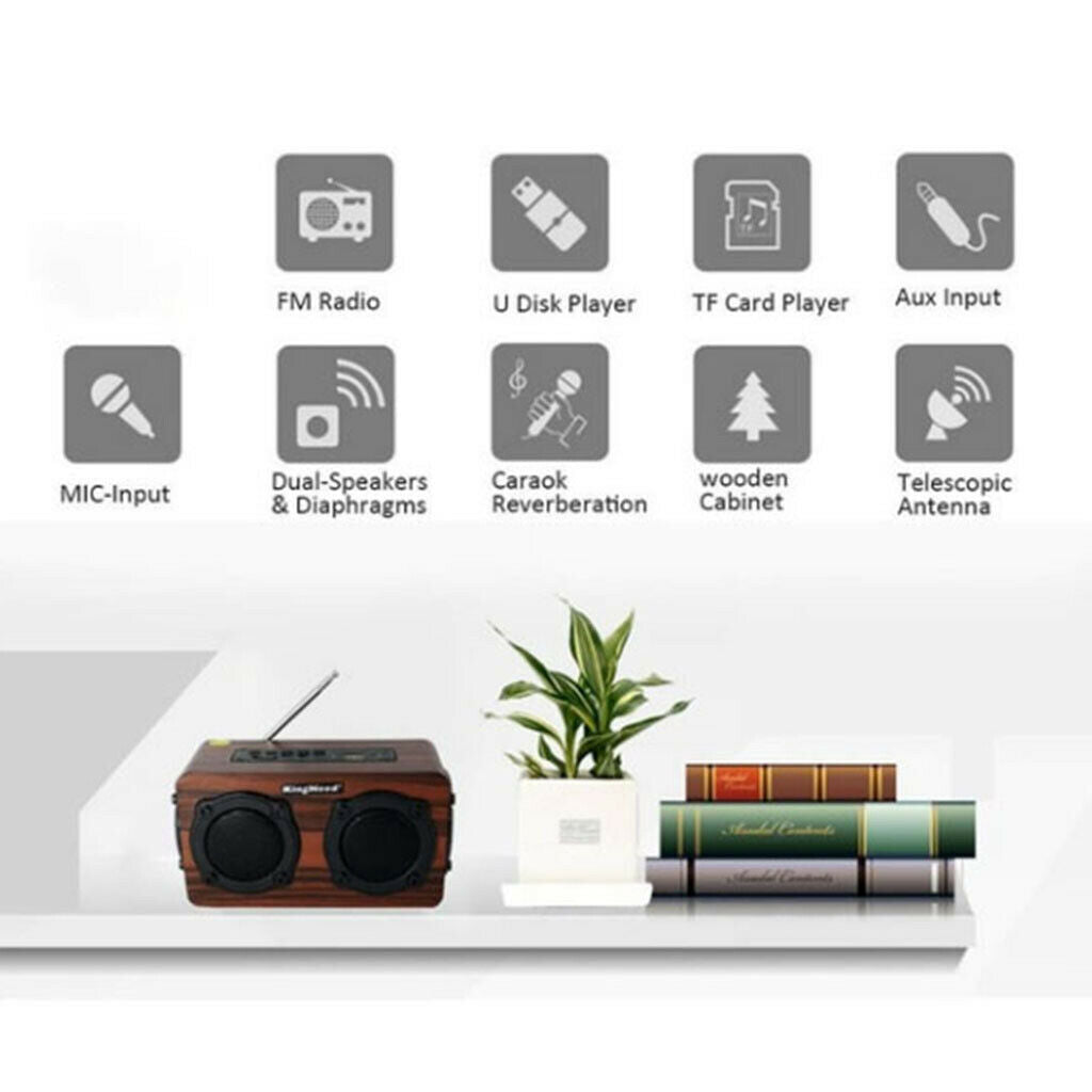 S403 Retro Wireless Bluetooth 4.2 Speaker HIFI Bass Dual Speaker Speaker