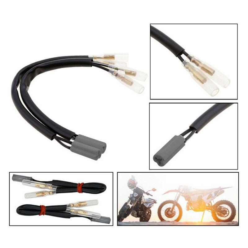 2PCS Turn Signal Marker Wire Adapter Plug Connectors 2 Pin Connector Moto.l8