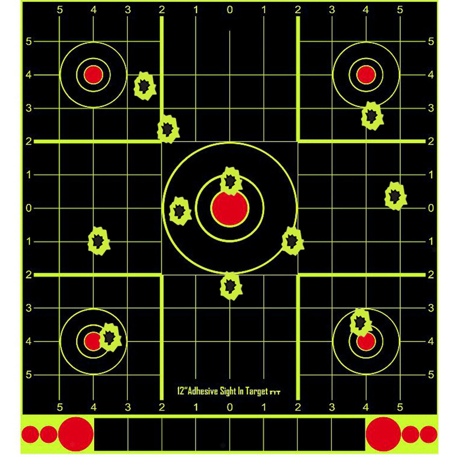 10pcs Shooting Paper Target Archery Splatter Targets Training Aids Stickers