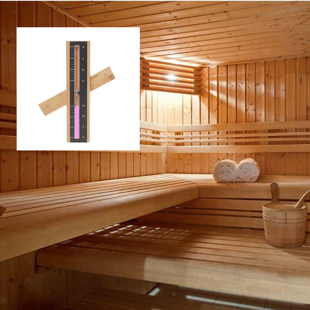 Multifunction Rotating Sauna Sand Timer Sandglass 15 Minutes Timer Hourglass