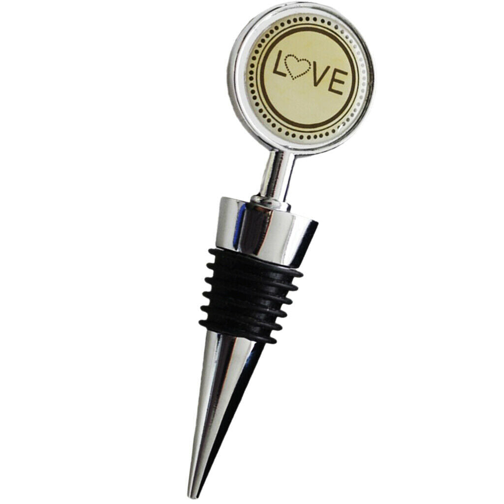 Chic Alloy Wine Bottle Stopper Wedding Birthday Party Valentines Day Gifts
