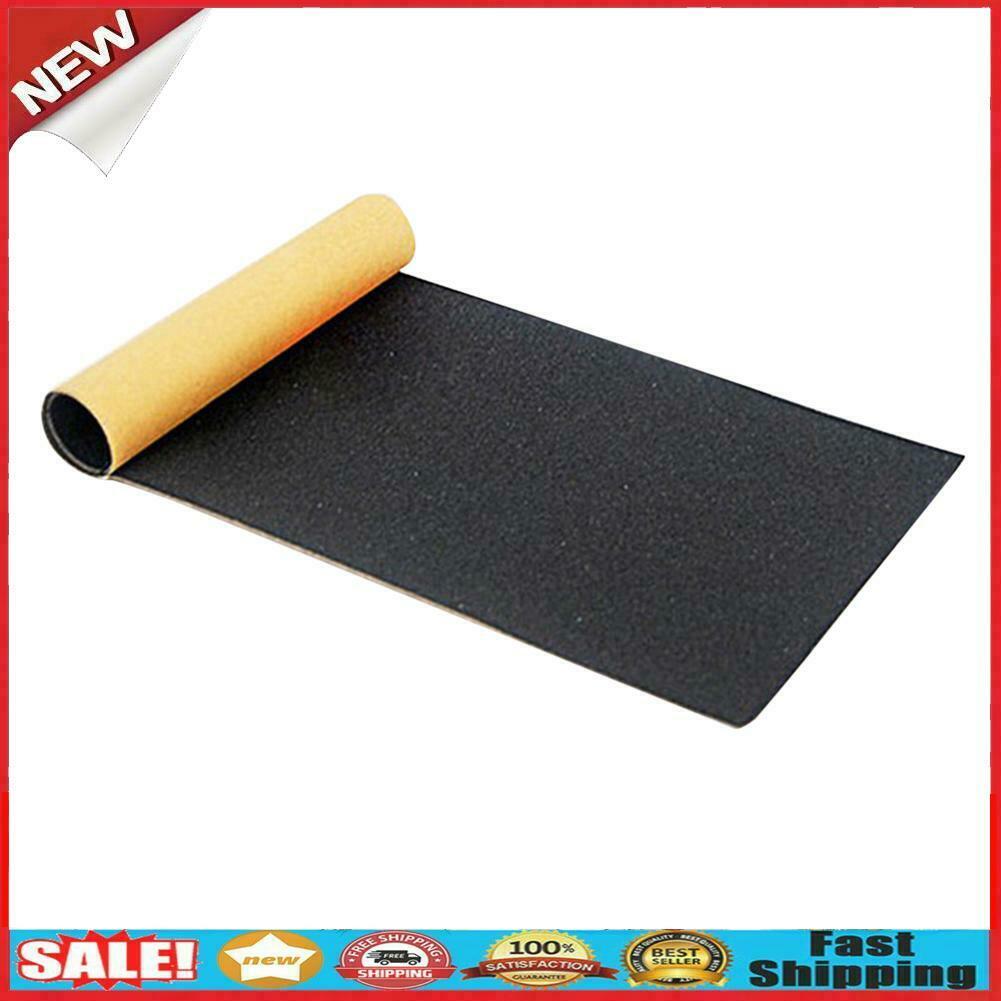 Skateboard Grip Tape Sandpaper Non-Slip Skate Board Deck Grip Tape Durable Bla @