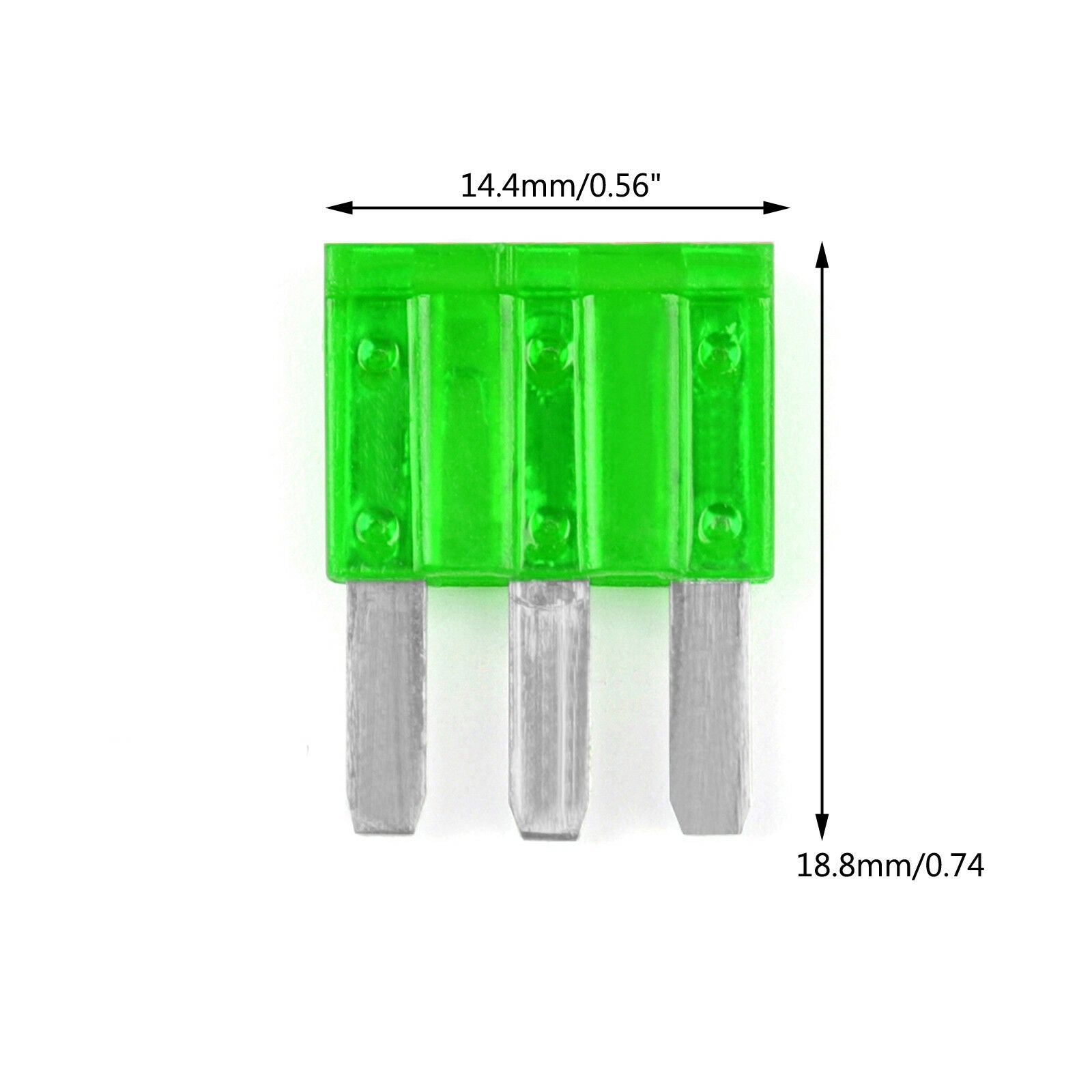 20Pcs Micro3 Fuse Automotive ATL 30A 3 Prong Micro Blade Fuse For Ford Focus P