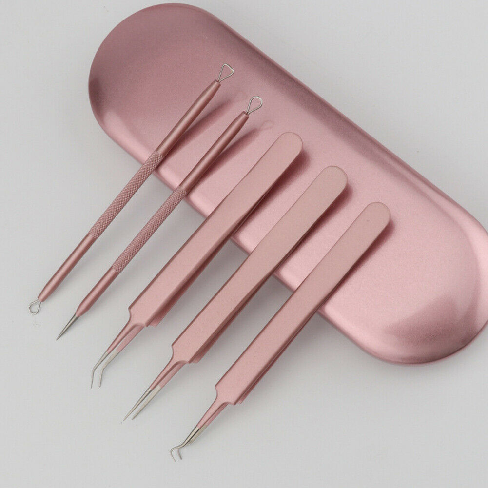 Acne Removal Needles Kit Pimple Extruder Spot Acne Clip Skin Care Tools @