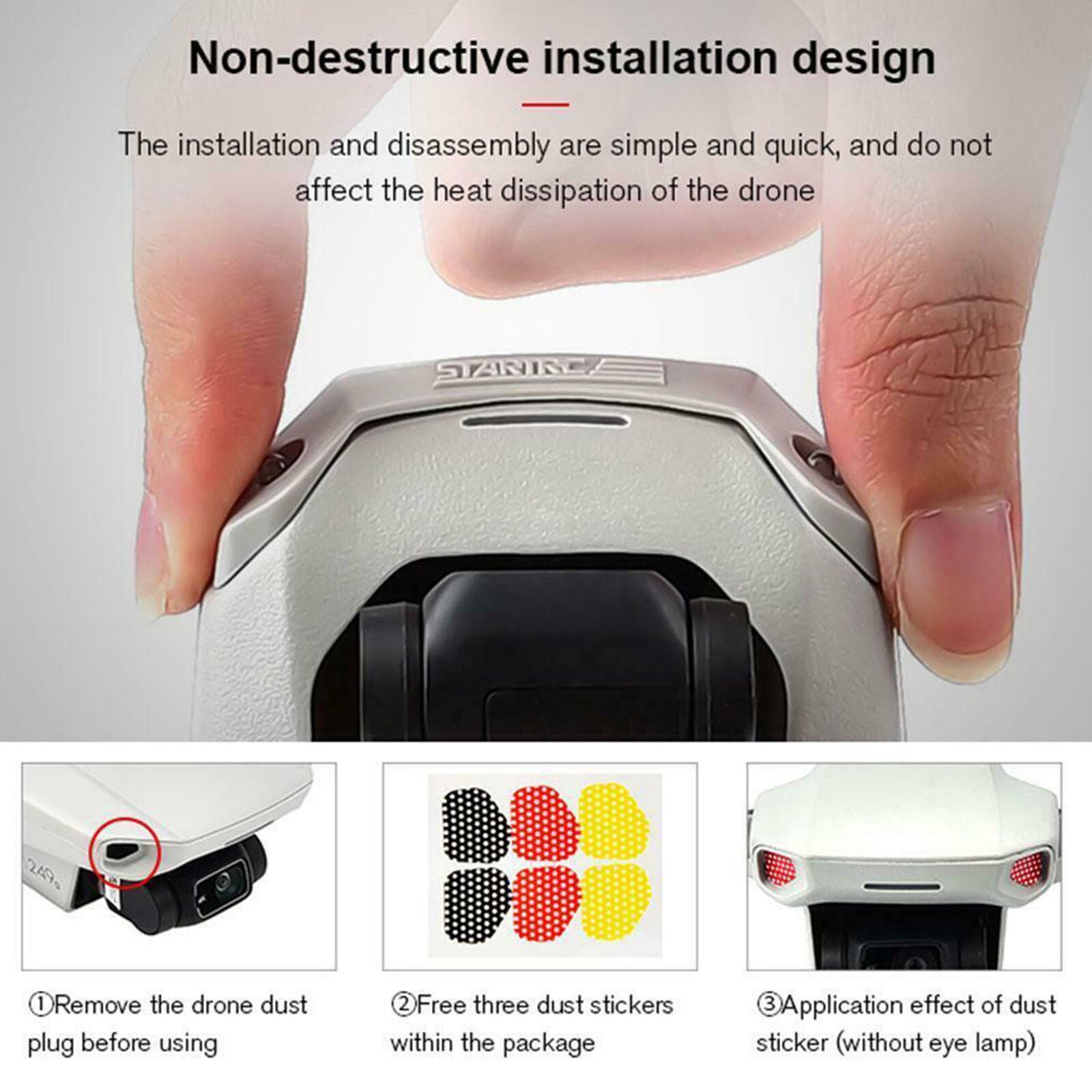 Night Flying Light LED Signal Lamp Accessories for DJI Mavic Mini/Mini 2 Drone B