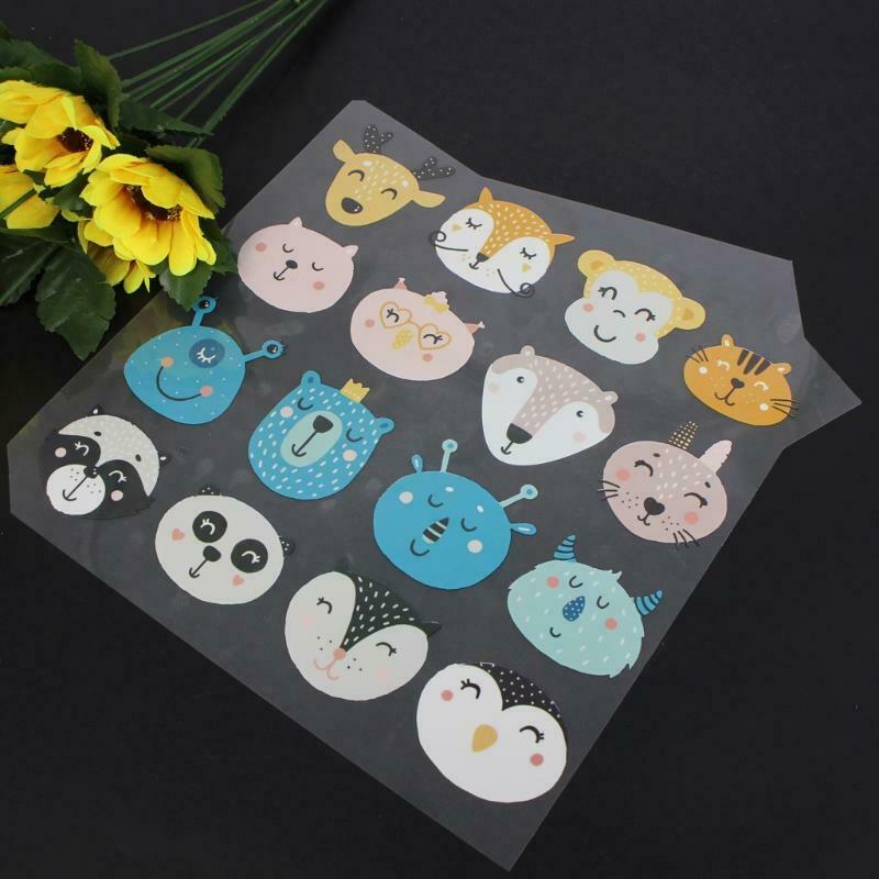 Heat Transfer Iron Stickers Cartoon Animal DIY Clothes Patches for Kids Patch