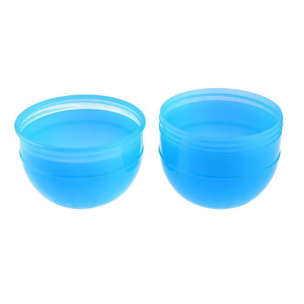 Small Size Blue Hair Dye Cup Double Scale Coloring Mixing Suction Bowl @