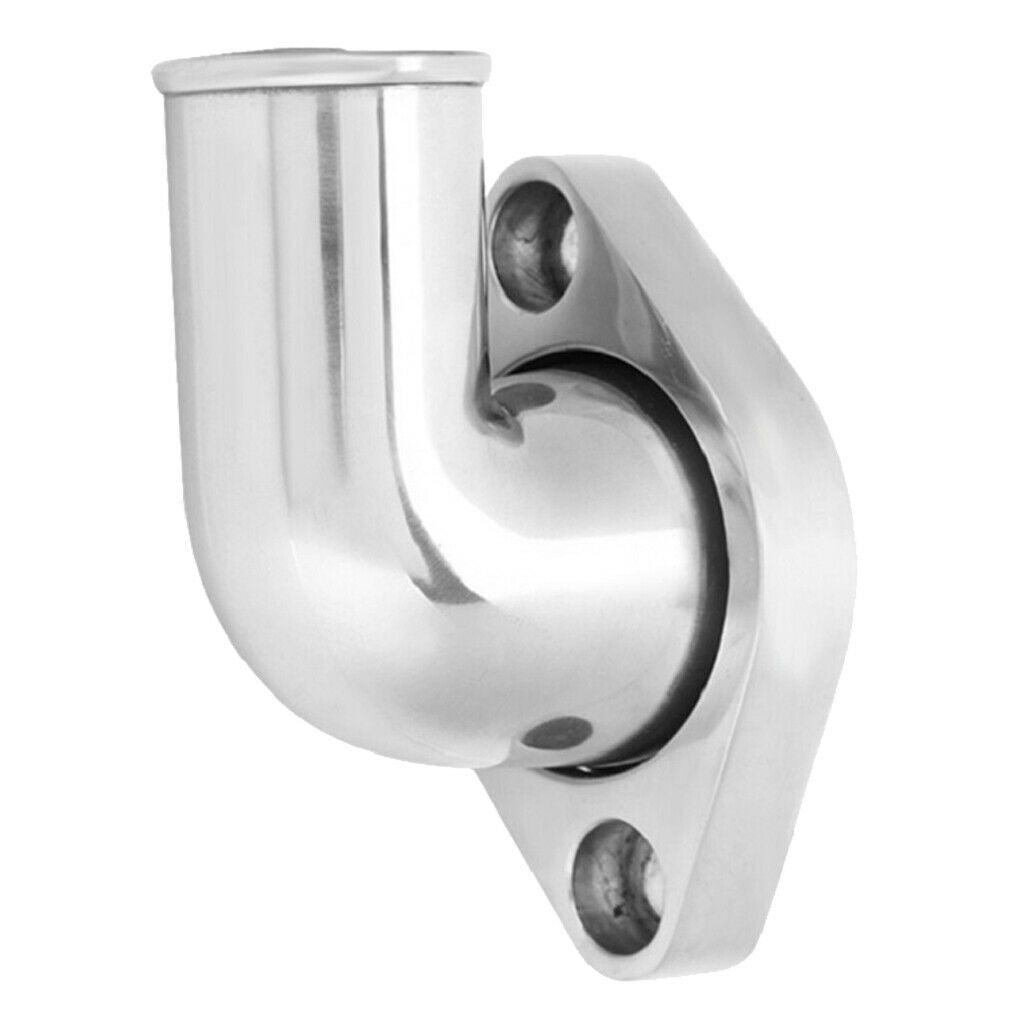 Polished Alloy 90 ° Water Neck Thermostat Housing With