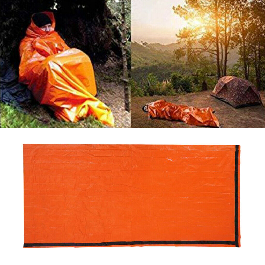 Sleeping Bag First Aid Tent For Outdoor Camping Hiking Sun Protection Orange