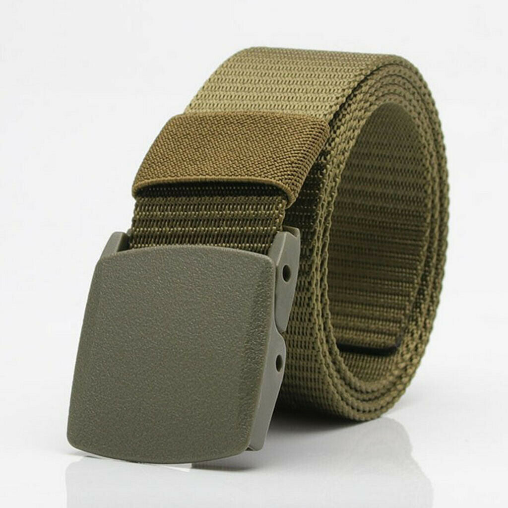 4x Army Outdoor Nylon Webbing Belt Web Belt Police Jeans Utility Waistbelt