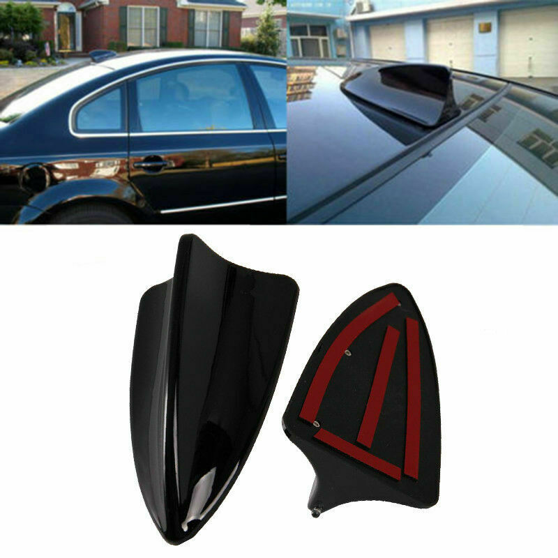 Black CAR Decorate Roof Antenna Shark Fin Type Decoration Radio Antena Aerials