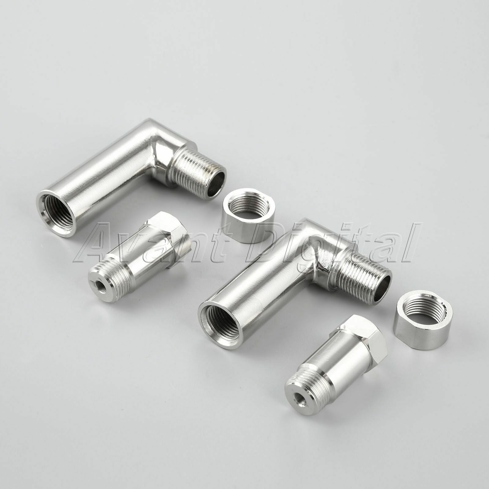 6X 90 Degree Angled O2 Check Engine Light CEL Oxygen Spacer Extension Adapter