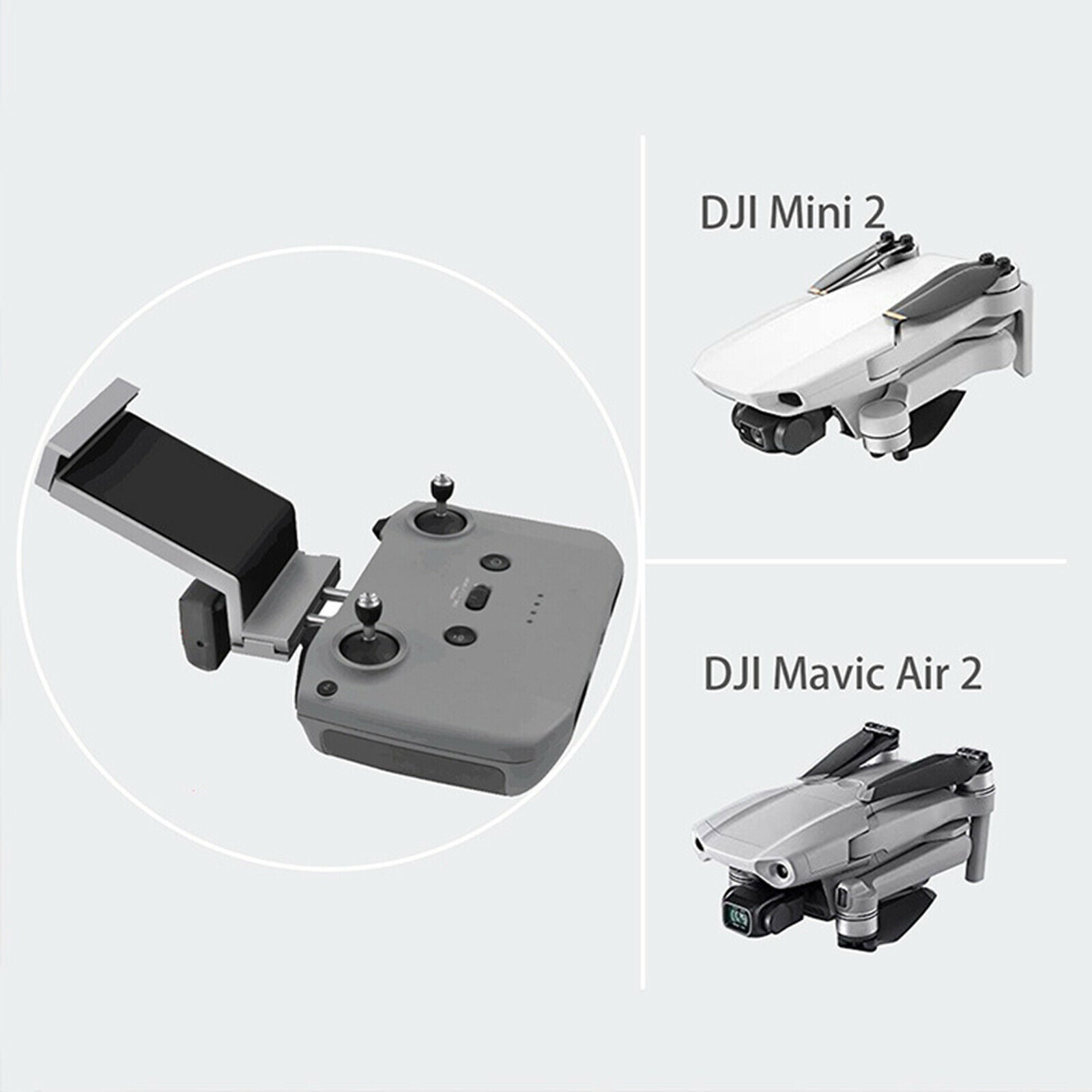 Aluminum Metal 7.9-11 Inch Tablet Bracket for DJI  2 Remote Controller
