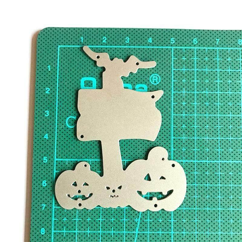 Halloween Pumpkin Sign Metal Cutting Dies Stencil DIY Scrapbooking Album Paper
